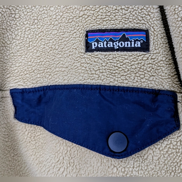 Patagonia Synchilla Snap-T Fleece Pullover Jacket in Oatmeal - Picture 3 of 4